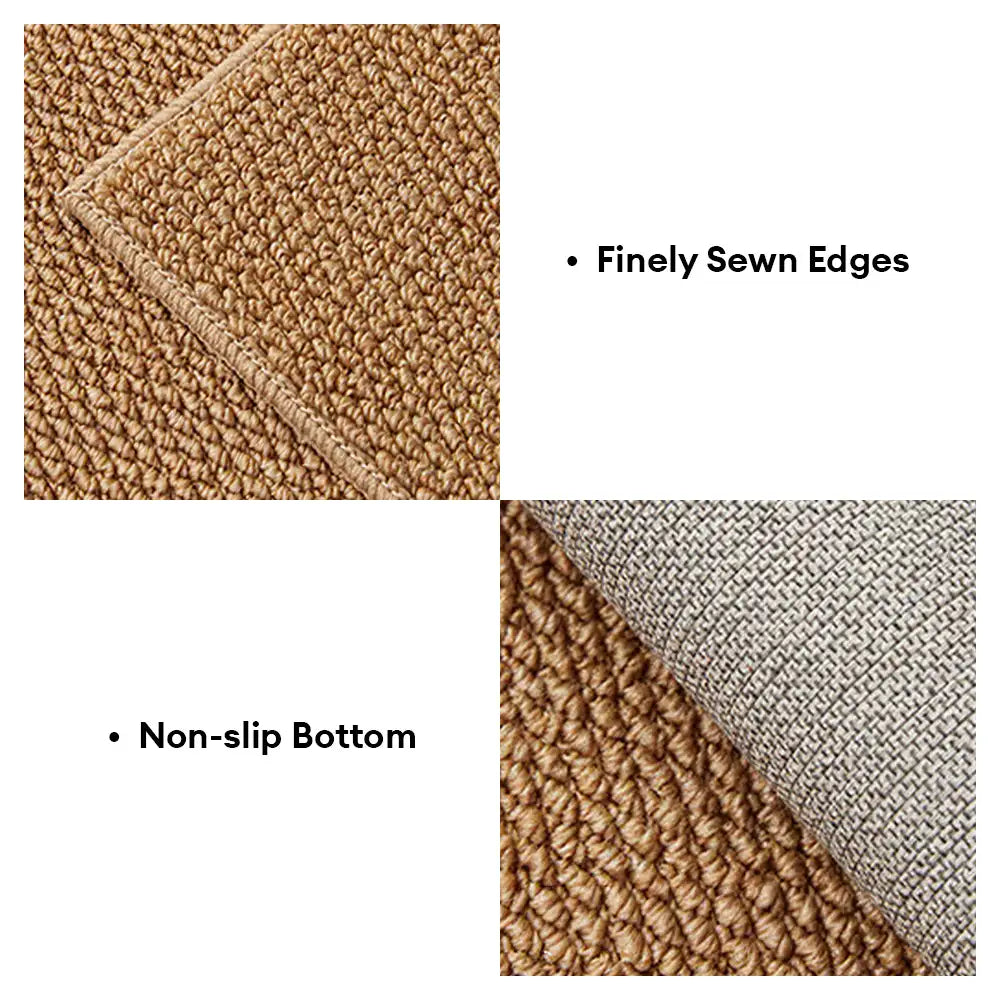 Faux Sisal Scratch-Resistant Sofa Armrest Protector Cover for Cats