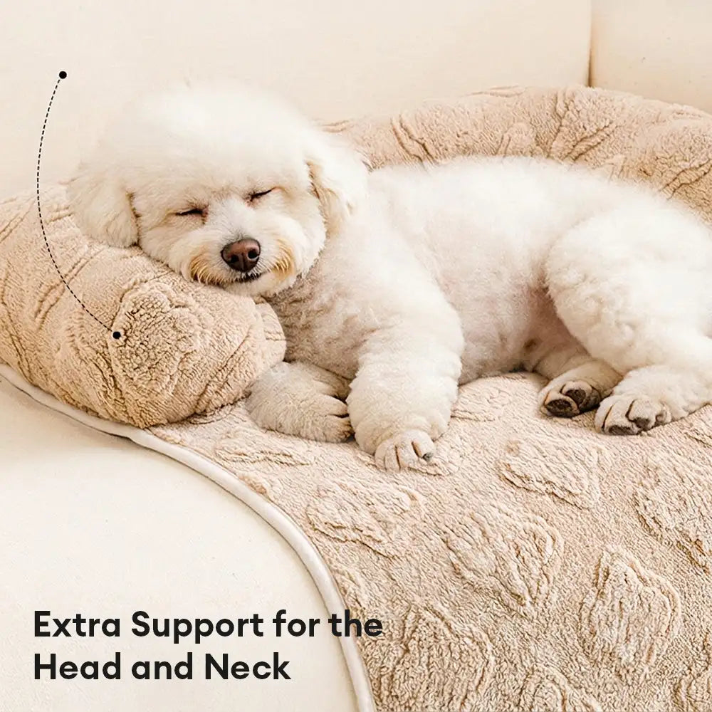 Flower Plush Multi-Purpose Non-Slip Couch Cover Dog Mat