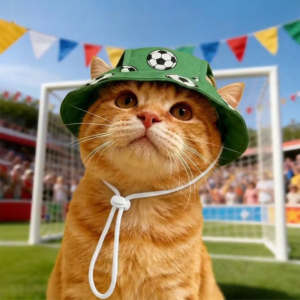 Football Pattern Pet Hat