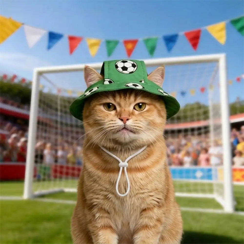 Football Pattern Pet Hat