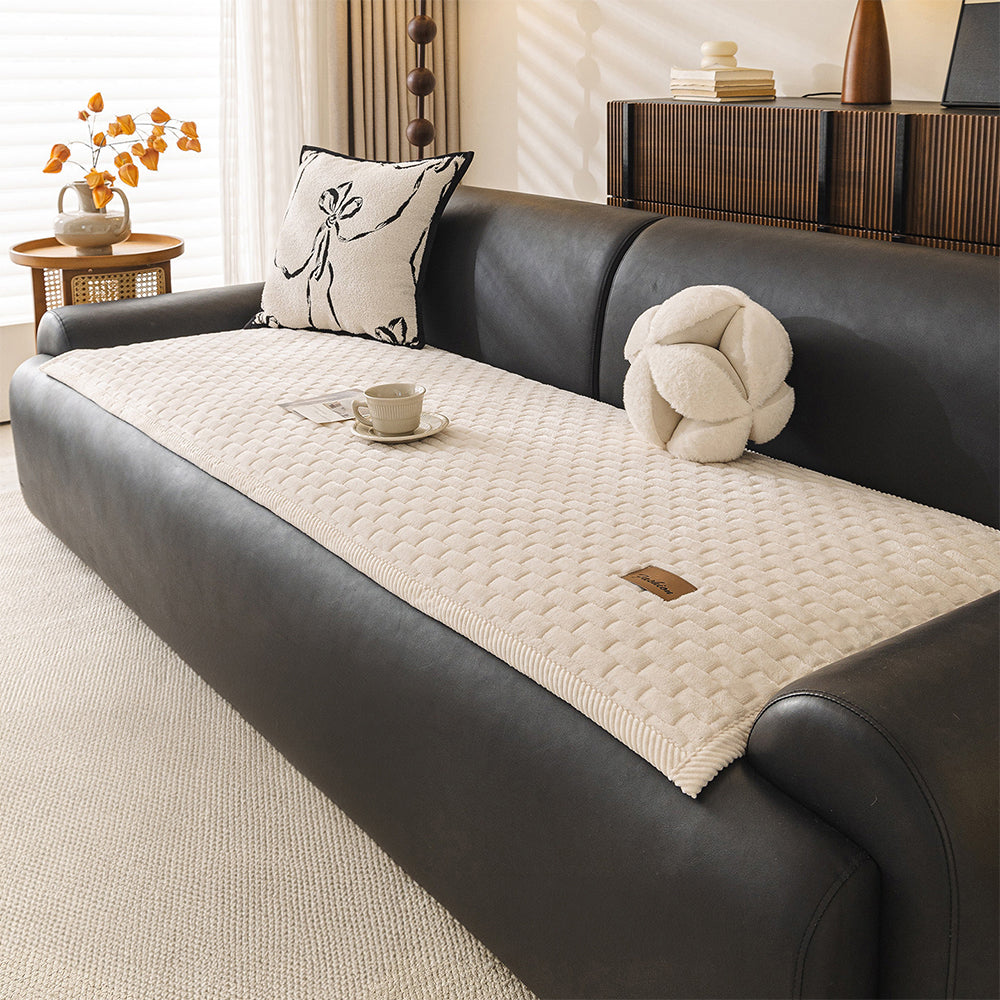 Soft Plush Scratch-Resistant Pet Mat Non-Slip Couch Cover