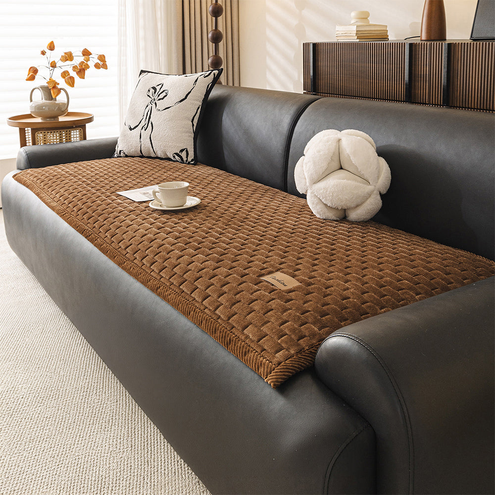Soft Plush Scratch-Resistant Pet Mat Non-Slip Couch Cover
