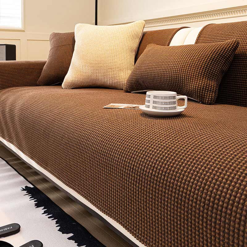 All Seasons Pet-Friendly Anti-Snag Woven Couch Cover