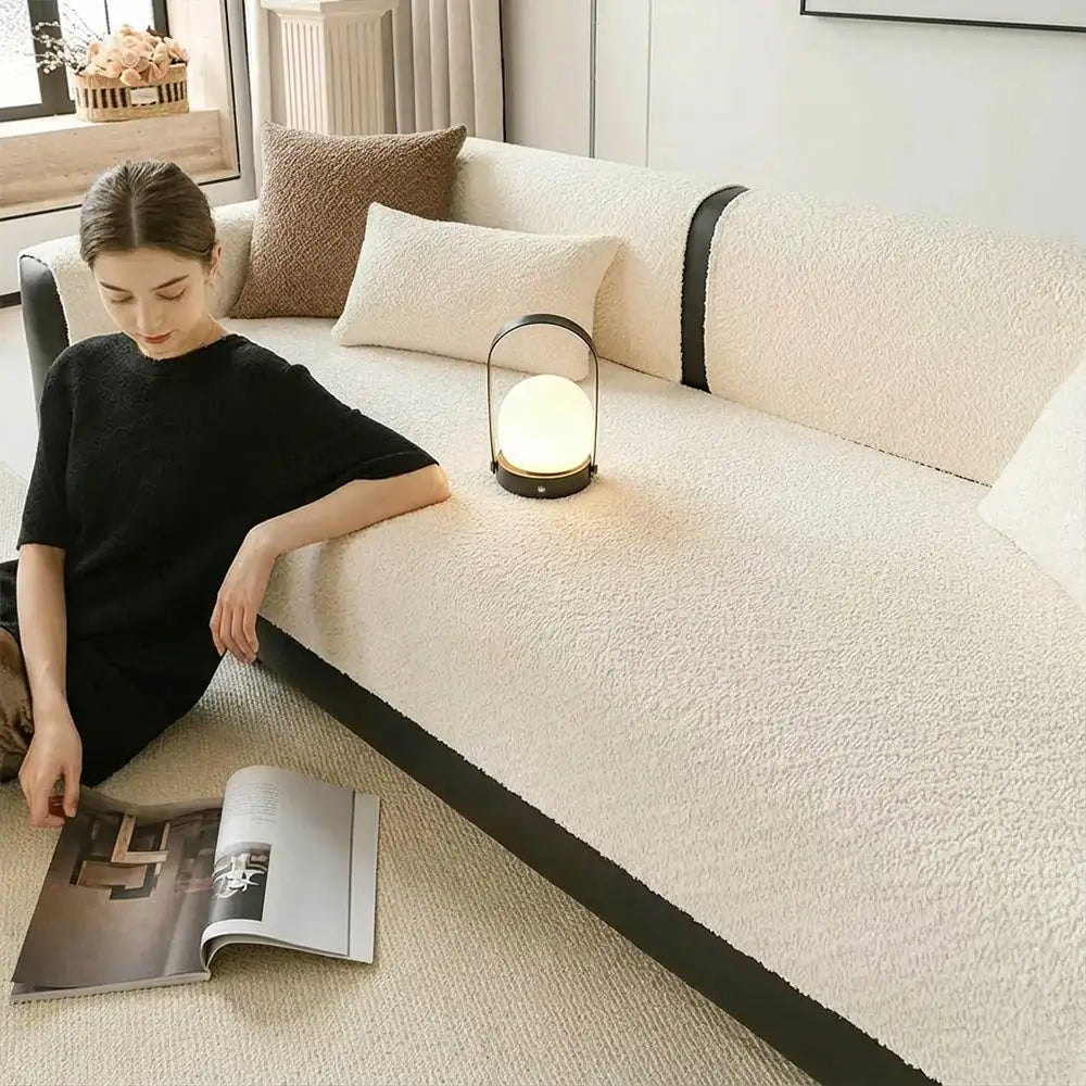 All-Season Breathable Chenille Scratch-Resistant Sofa Protection Outdoor Couch Cover