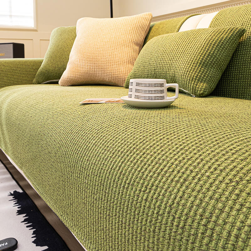 All Seasons Pet-Friendly Anti-Snag Woven Couch Cover