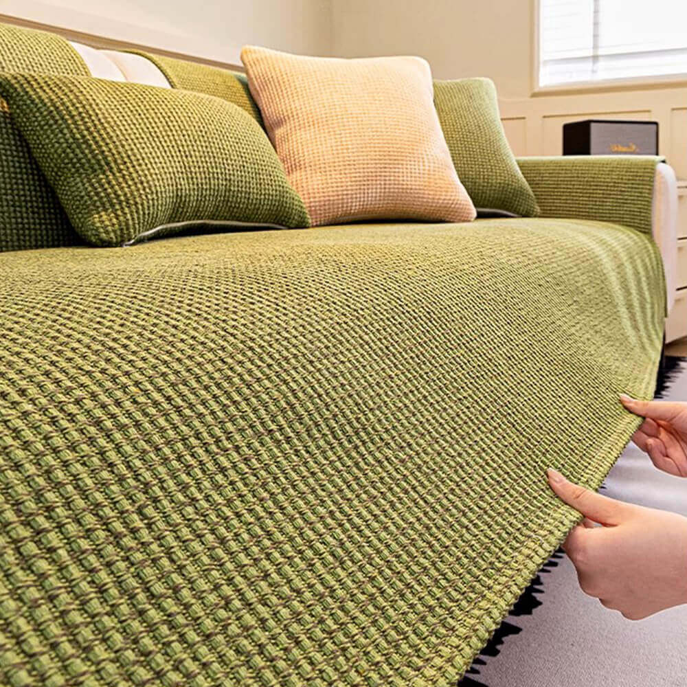 All Seasons Pet-Friendly Anti-Snag Woven Couch Cover