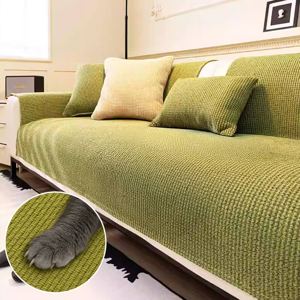All Seasons Pet-Friendly Anti-Snag Woven Couch Cover