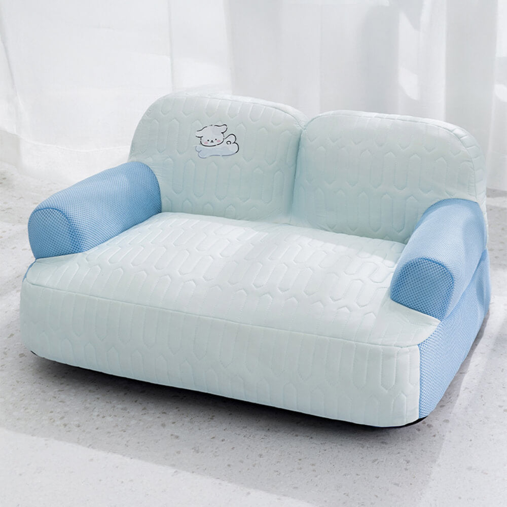 Cooling Breathable Latex Fabric Comfortable Neck Support Dog Sofa Bed