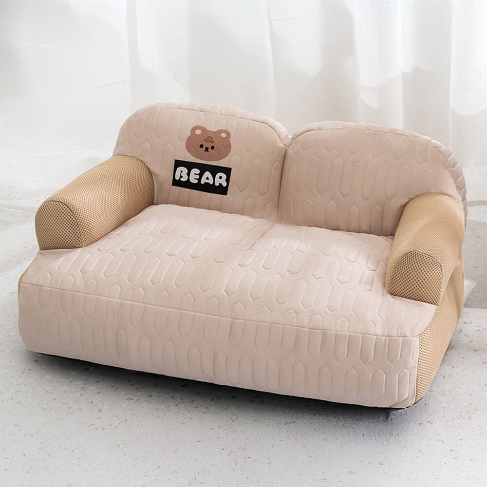 Cooling Breathable Latex Fabric Comfortable Neck Support Dog Sofa Bed