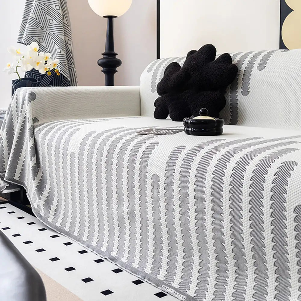Cooling Ice Silk Breathable Heat-Absorbing Sofa Blanket Washable Couch Cover