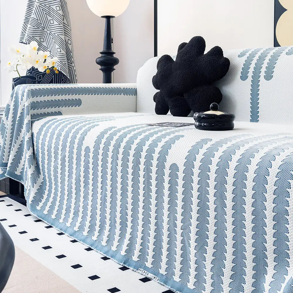 Cooling Ice Silk Breathable Heat-Absorbing Sofa Blanket Washable Couch Cover
