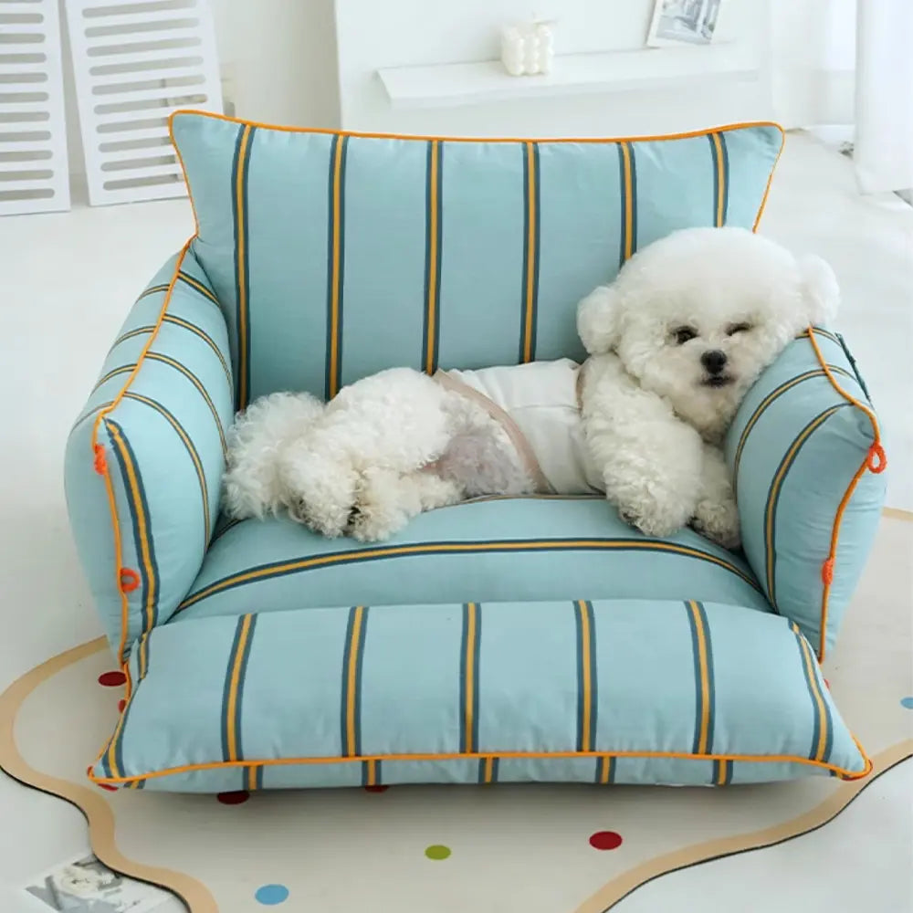 Cotton Comfort Calming Bed Dog Sofa Bed