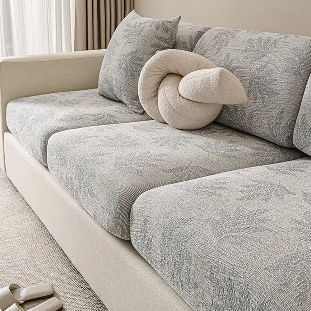 Elastic Chenille All-Season Anti-Scratch Full-Coverage Couch Cover