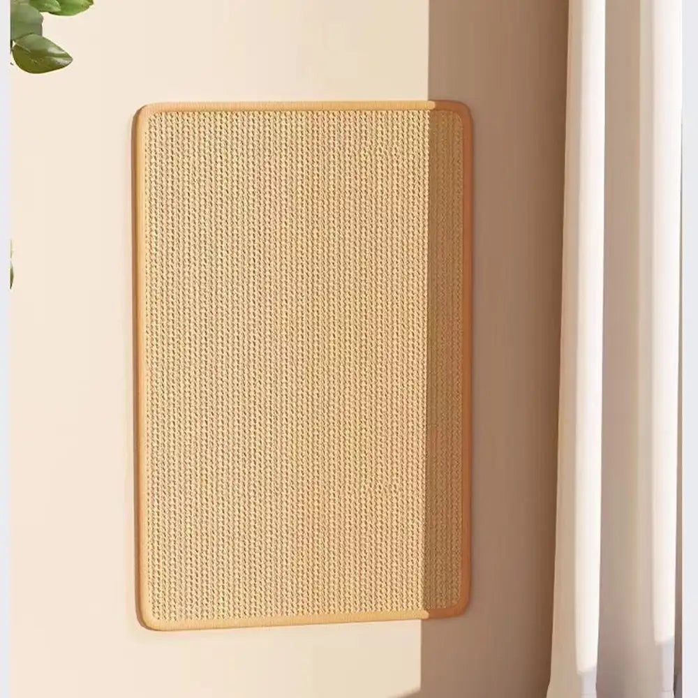 Faux Sisal Cat Scratcher Mat Sofa Protector with Velcro Tape