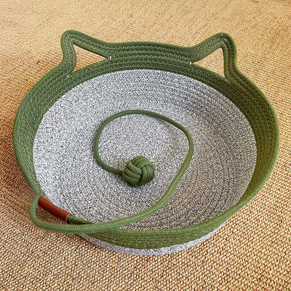 Handmade Cozy Multi-Use Durable Woven Cat Nest Bed