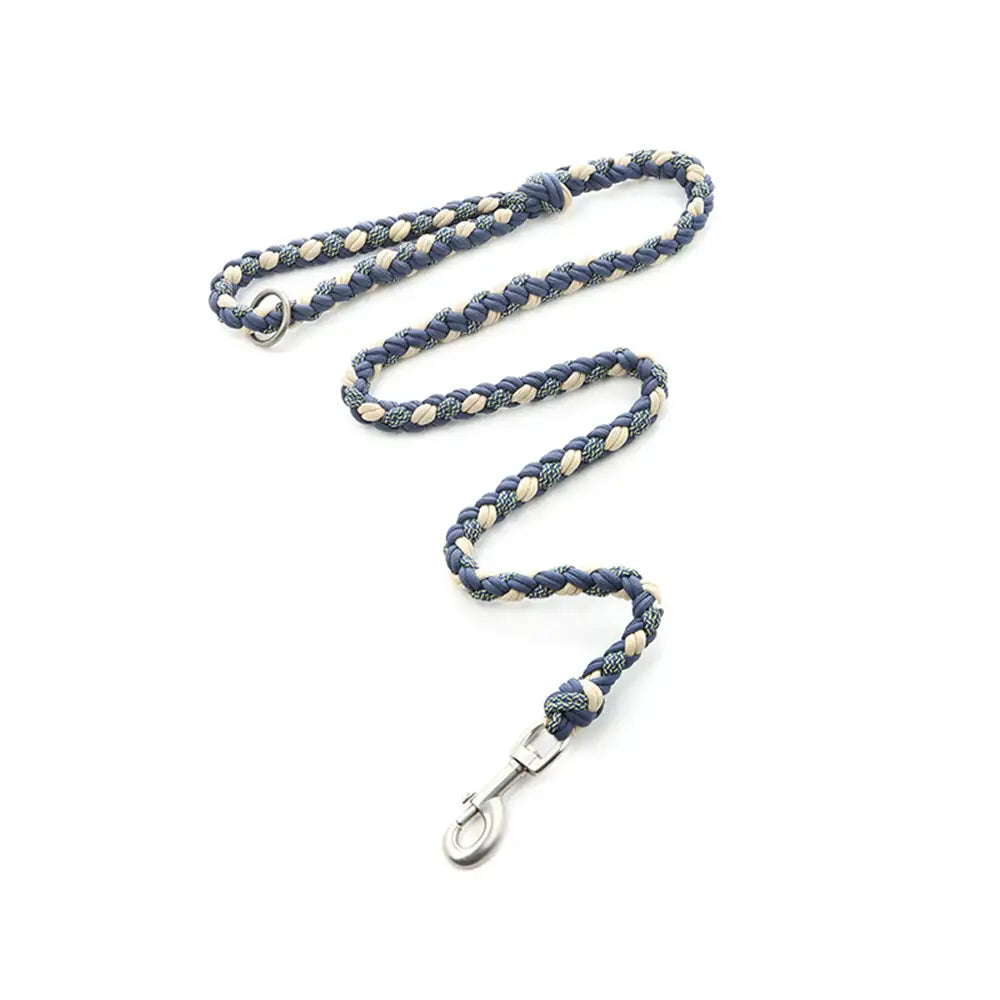 Heavy-Duty Hand-Woven Nylon Dog Leash for Medium and Large Dogs