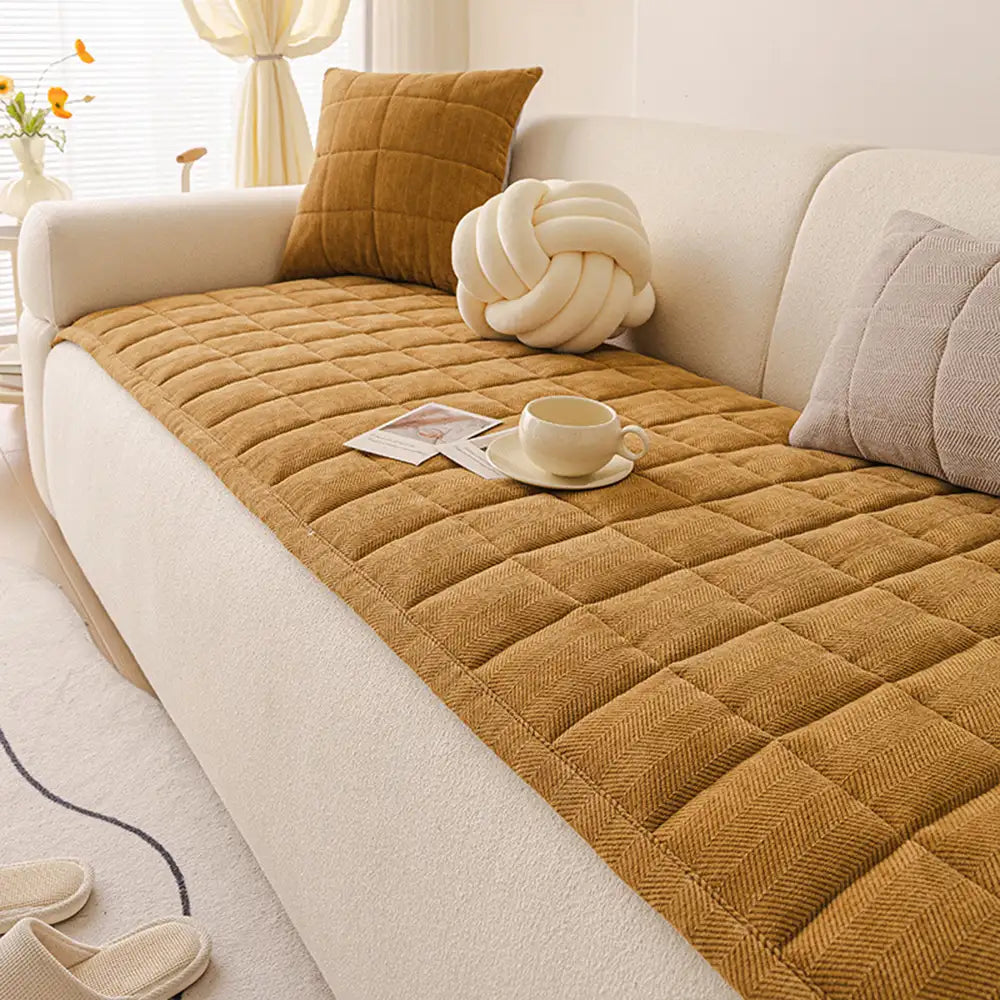 Scratch-proof All-season Stain-resistant Couch Cover Mat - Retro