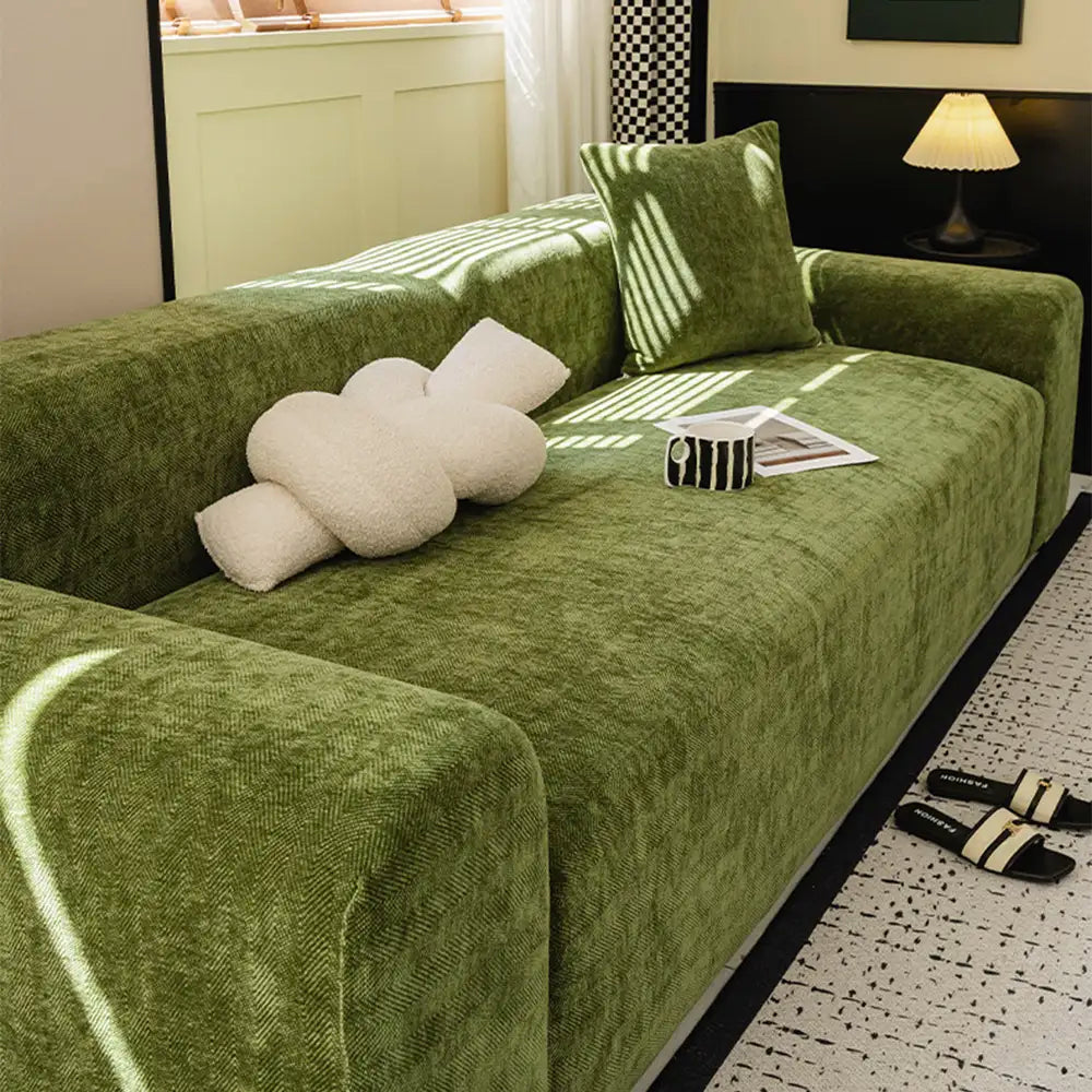 Herringbone Full Coverage Comfortable Scratch-Resistant Sofa Protection Magic Outdoor Couch Cover