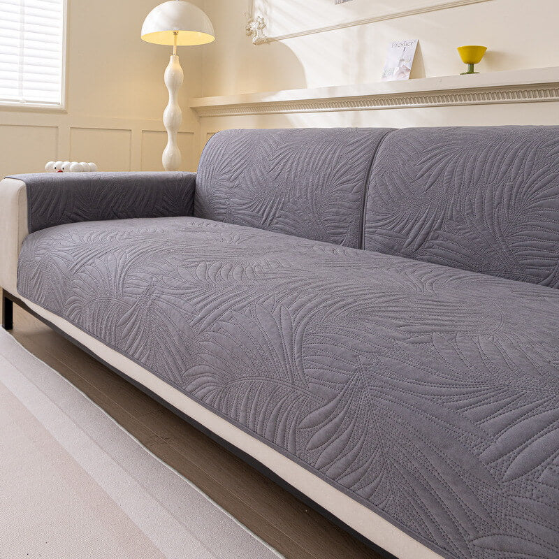 Patrón de hojas grandes El sofá de sofá resistente al agua