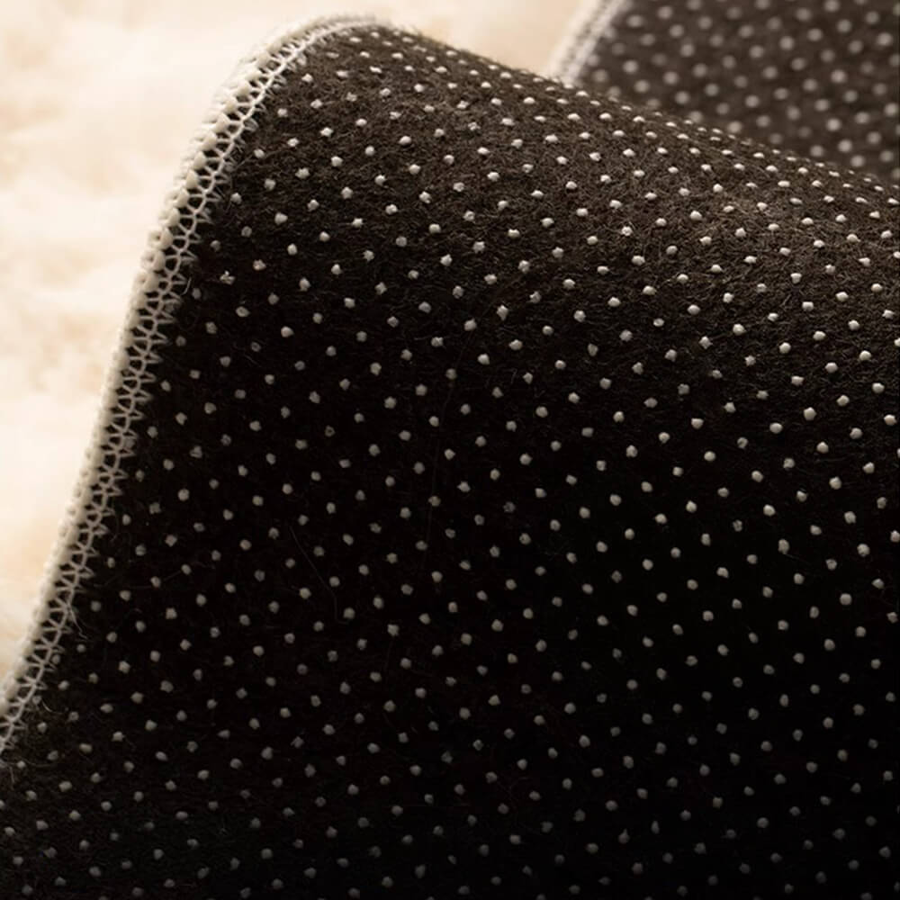 Alfombra de peluche de lujo de estilo cremoso
