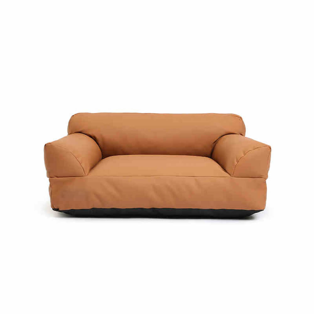 Cama de sofá de capricho de apoyo para perros y gatos de lujo impermeable