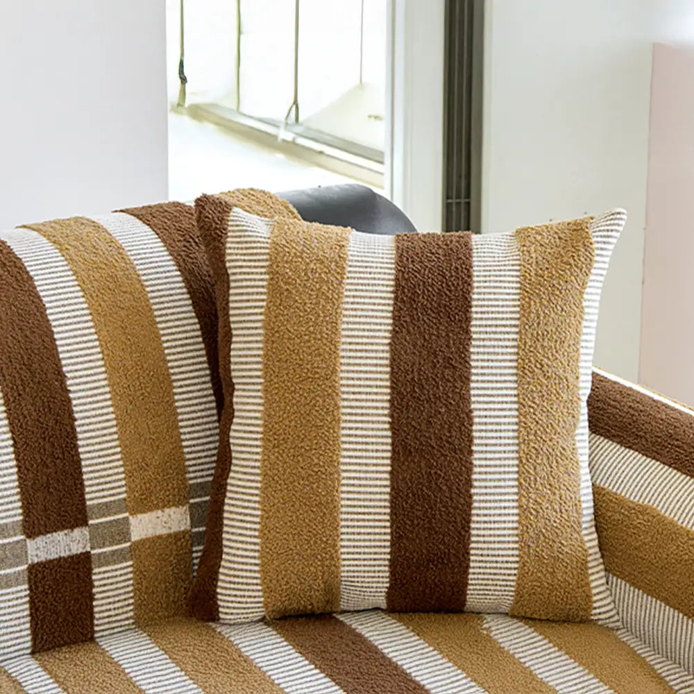 Chenille Art Corrugated Breatable No-Slip Couch Cover Coach