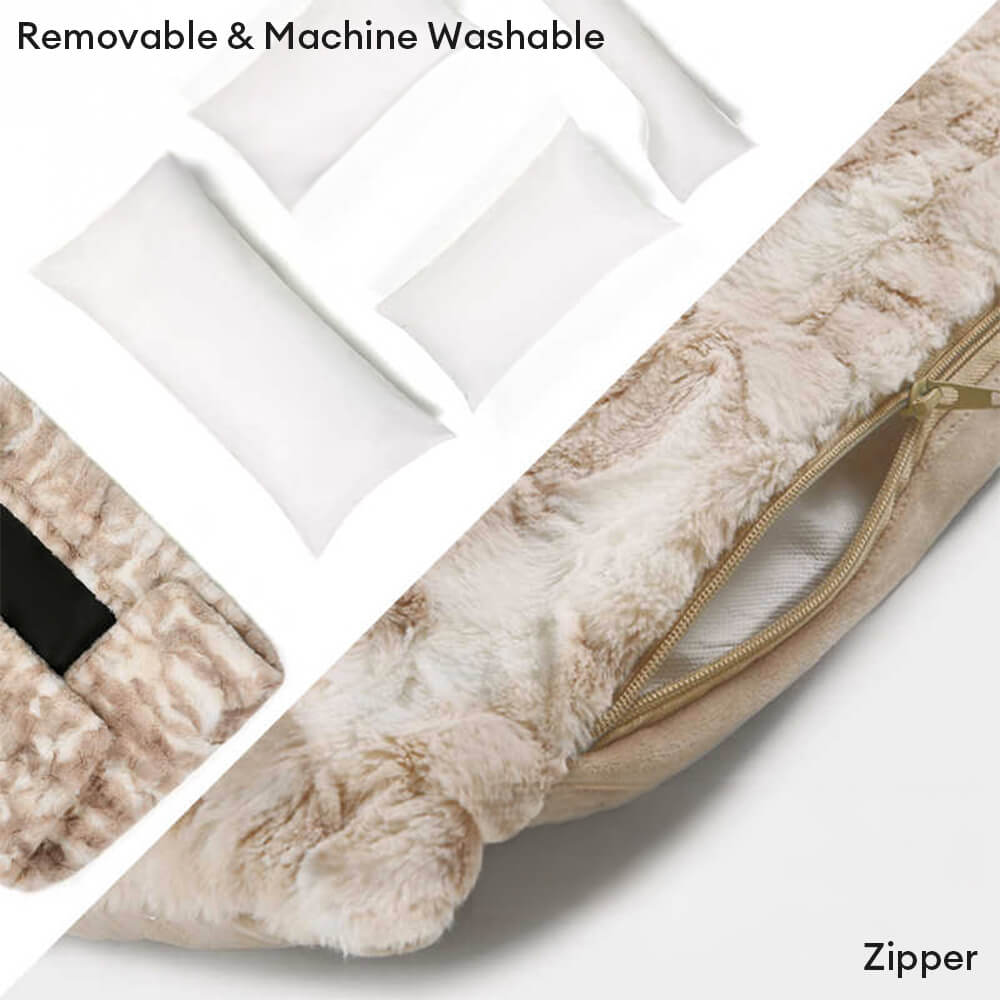 Cama moderna de sofá con soporte ortopédico con soporte ortopédico de mármol.