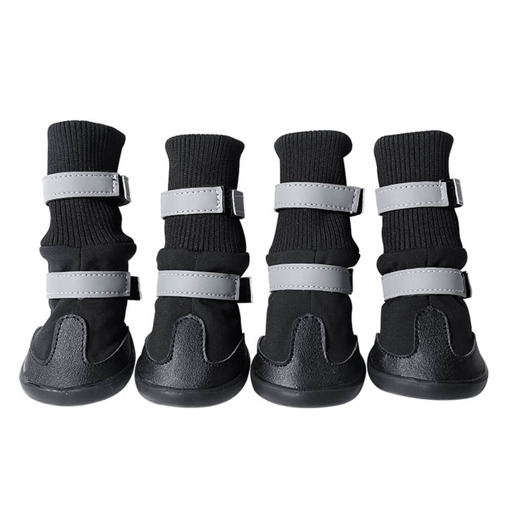Wasserdichte, warme, langlebige, reflektierende Hundestiefel für den Außenbereich