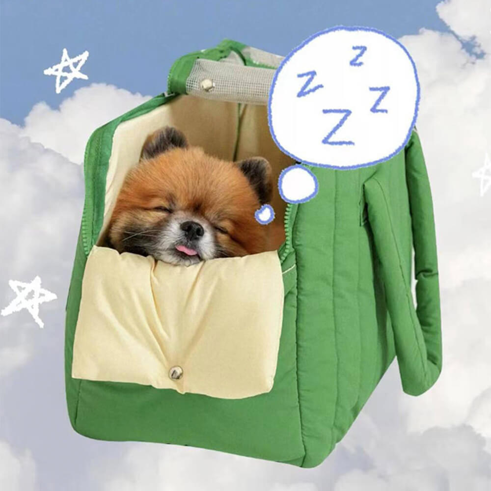 Bolso portátil portátil de nylon nylon transpirable para perros y gatos