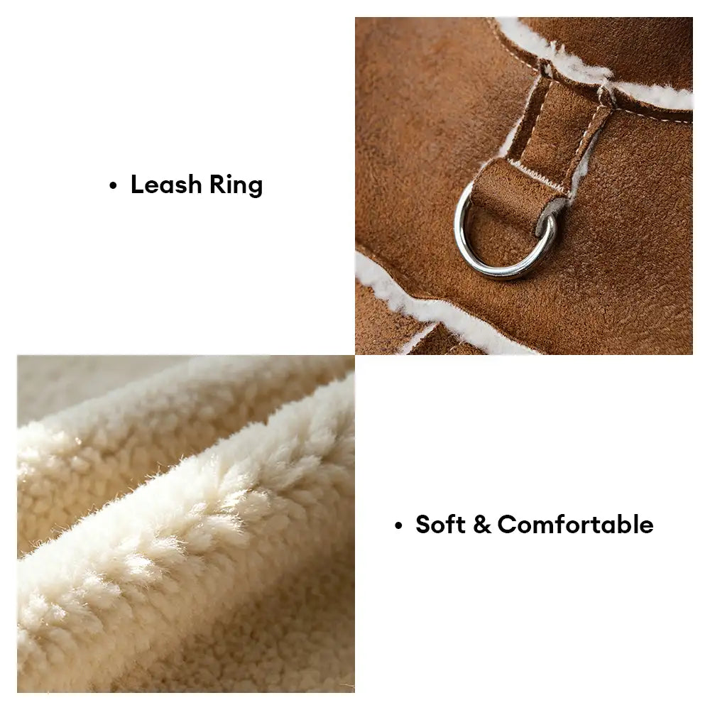 Retro Suede Dachshund Dog Vest