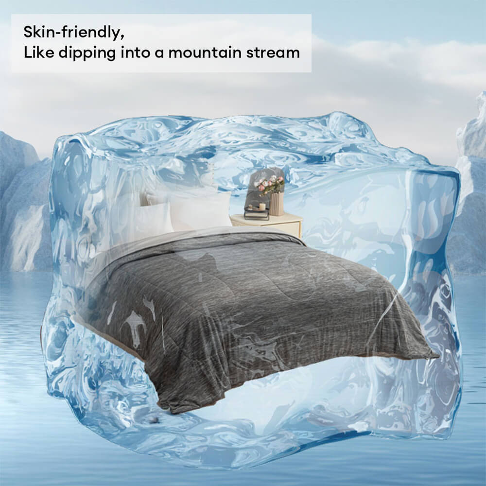 Skin-Friendly Breathable Lightweight Cooling Comforter for Hot Sleepers