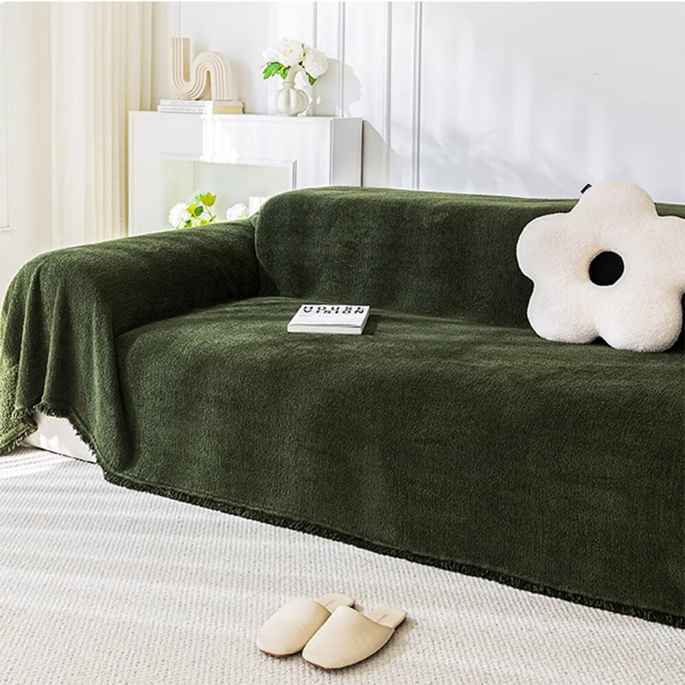 Sofá Slipcover Green Velvet Loveseat Cover Sofa Protector Sofa