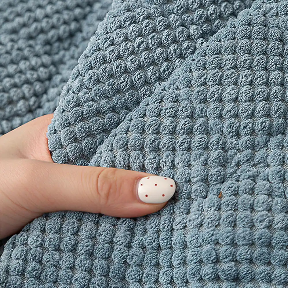 Square Corduroy Anti-Scratch Fabric Pet Friendly Non-Slip Couch Cover