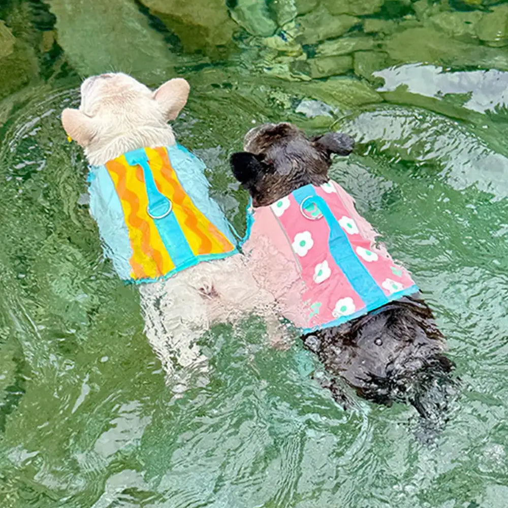 Stylish Color-Blocked Dog Life Jacket