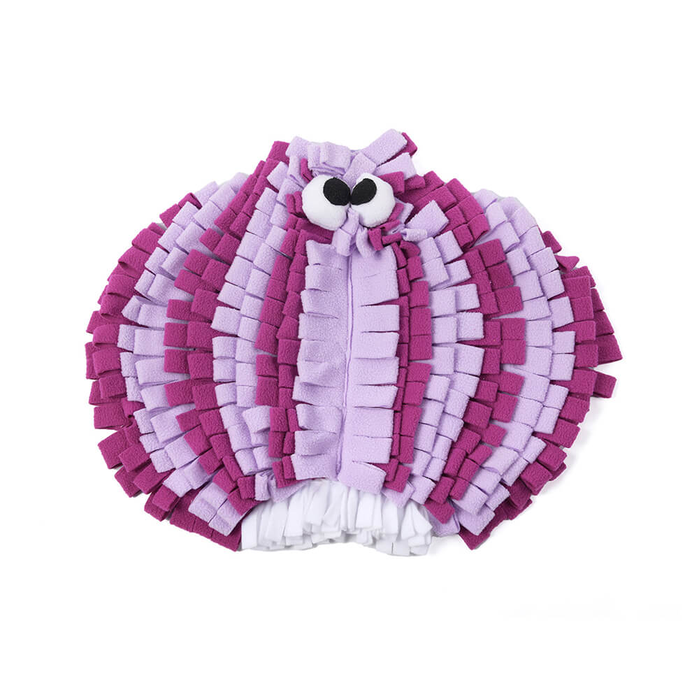 Tapis de reniflage interactif pour chien, série végétale, cache-nourriture