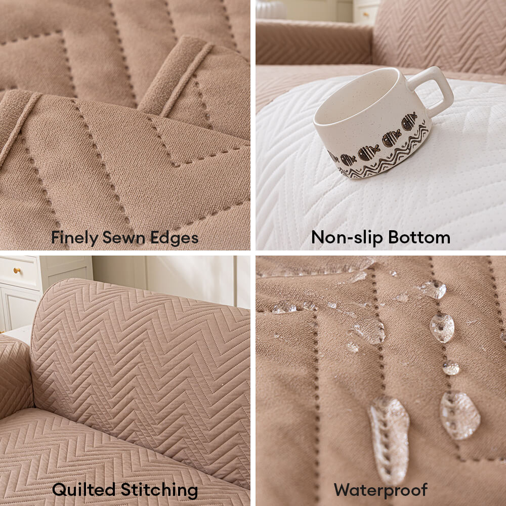 Sofá con protector duradero resistente al agua