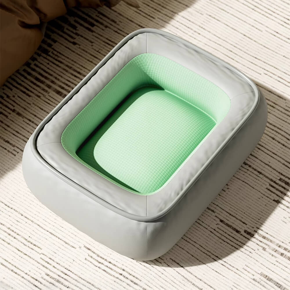 Cama de perros de soporte completo resistente a los arañazos de cuero no resistente al agua