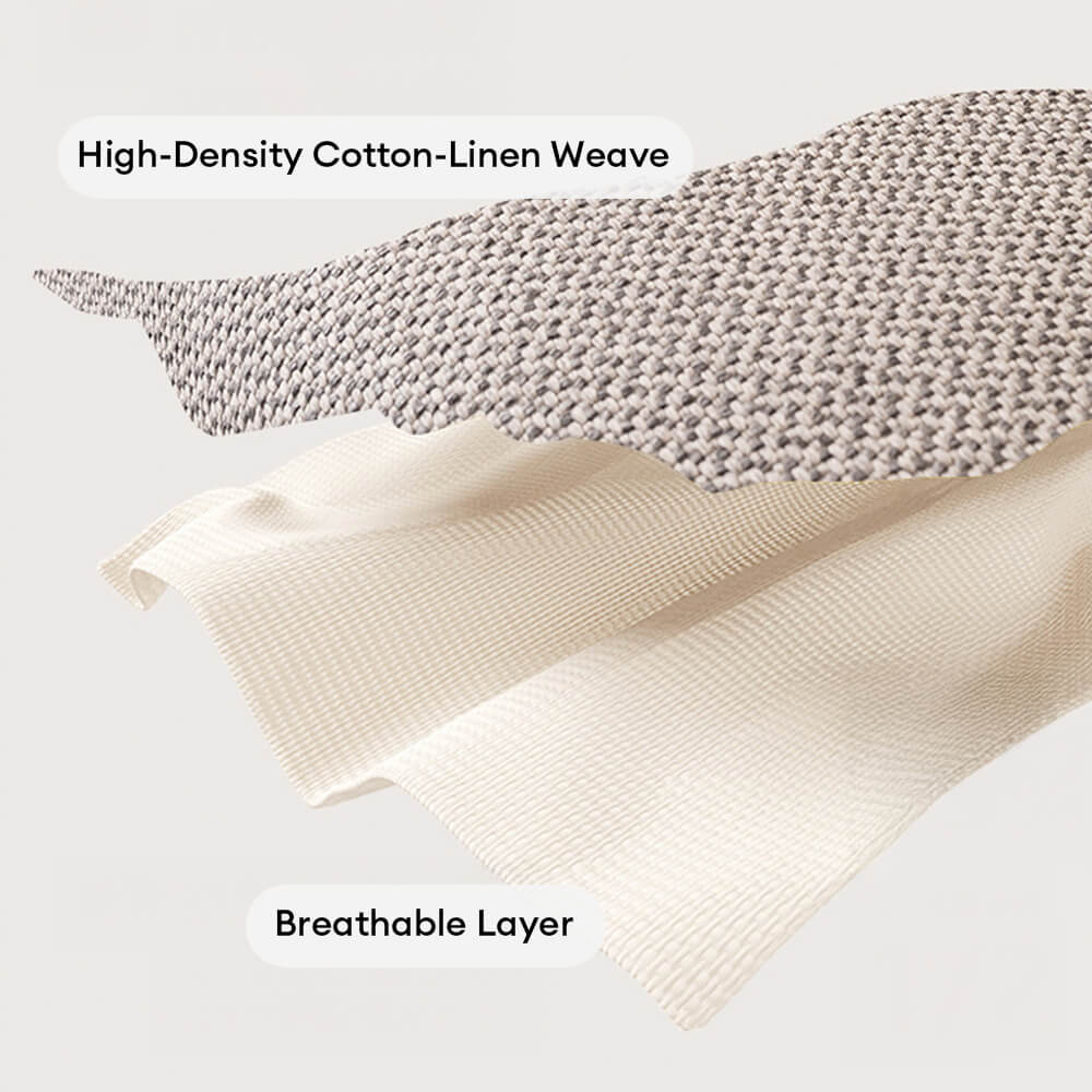 Breathable Woven Cotton Linen Non-Slip Couch Cover