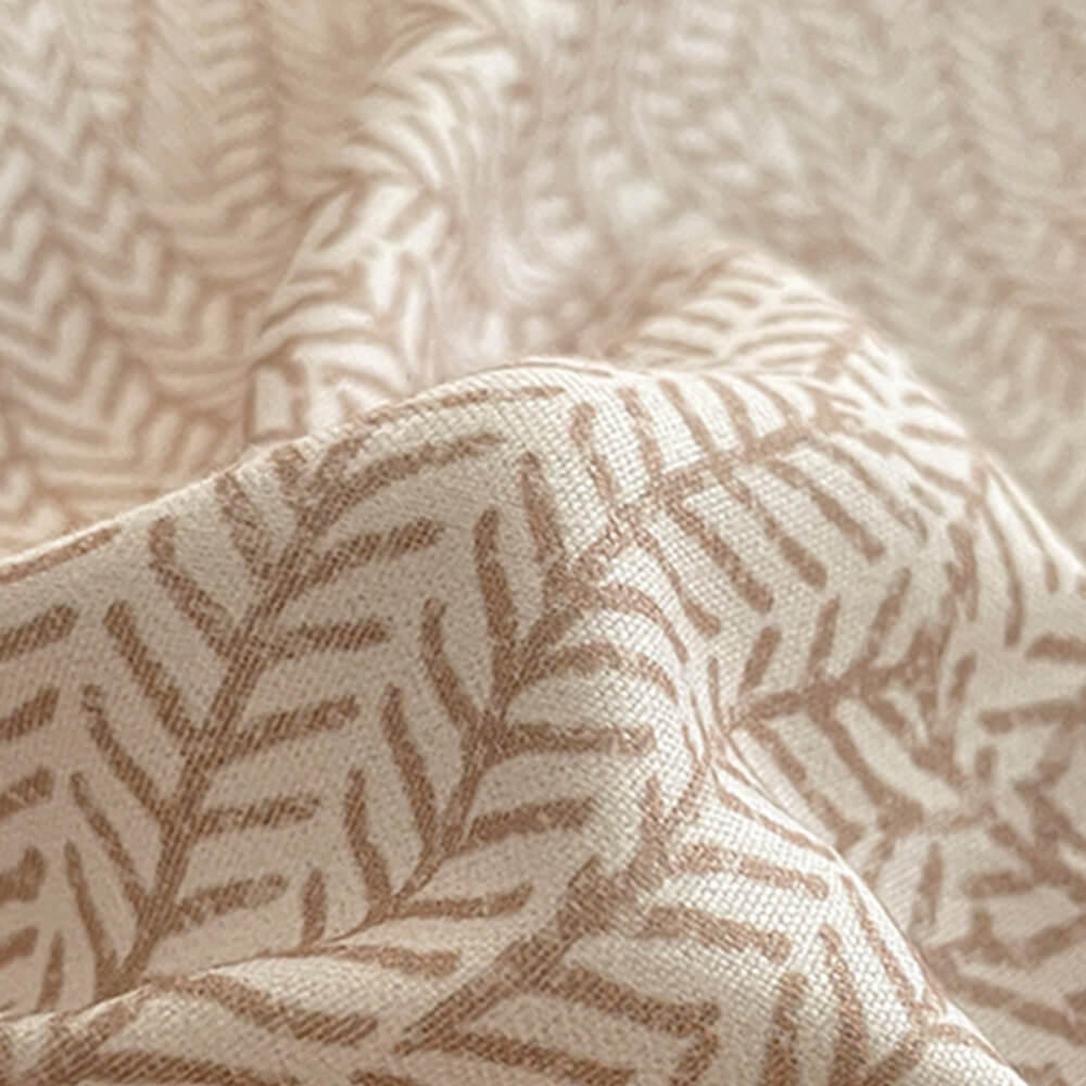 Ropa de cama lijada de algodón puro de estilo de hoja clásico