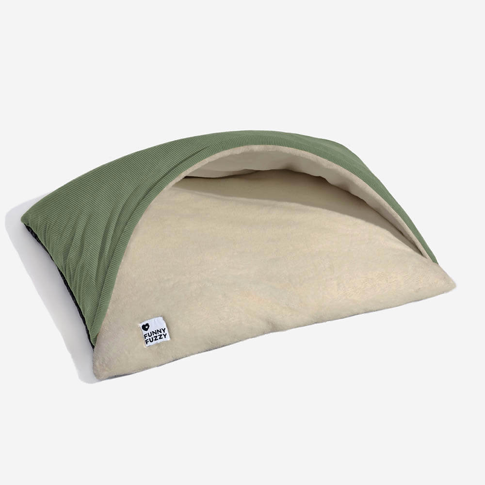 Cama de perros con saco de dormir de cachorros difuso extremadamente suave