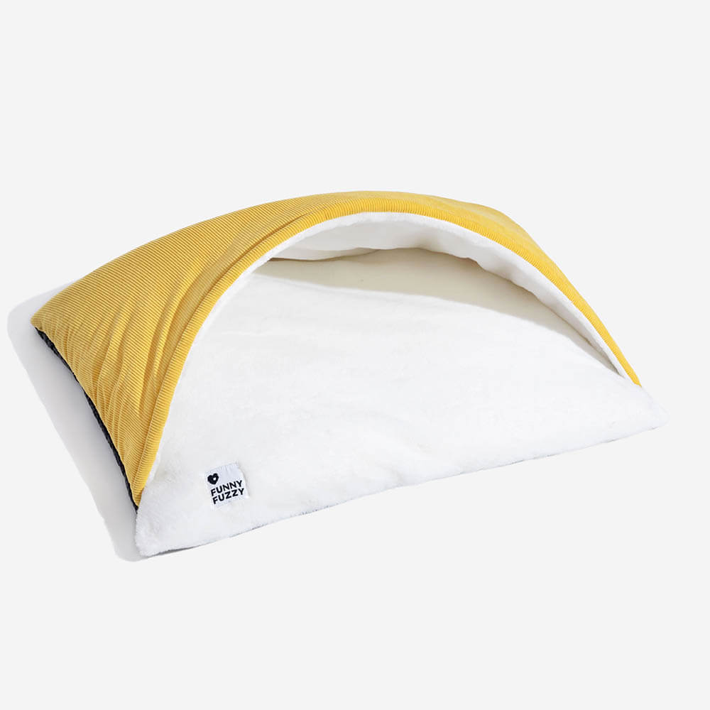 Cama de perros con saco de dormir de cachorros difuso extremadamente suave