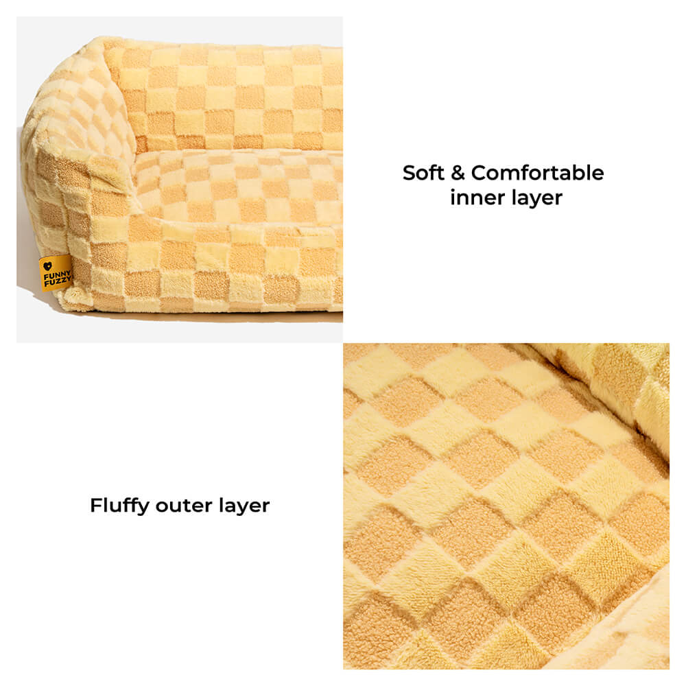 Cama de perros y gatos a cuadros de Square Square Square y Cathered.