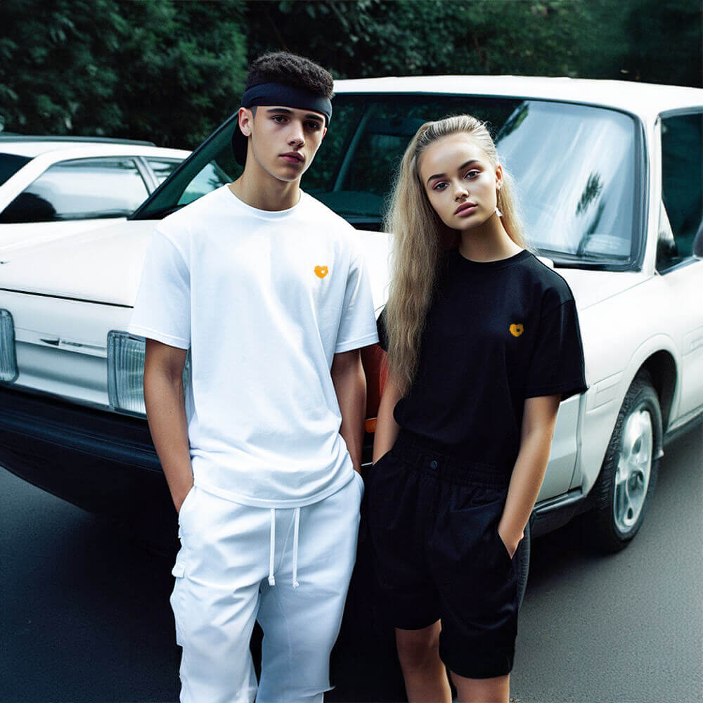 Einfarbiges, leichtes, kühlendes, gegen Tierhaare resistentes Unisex-T-Shirt