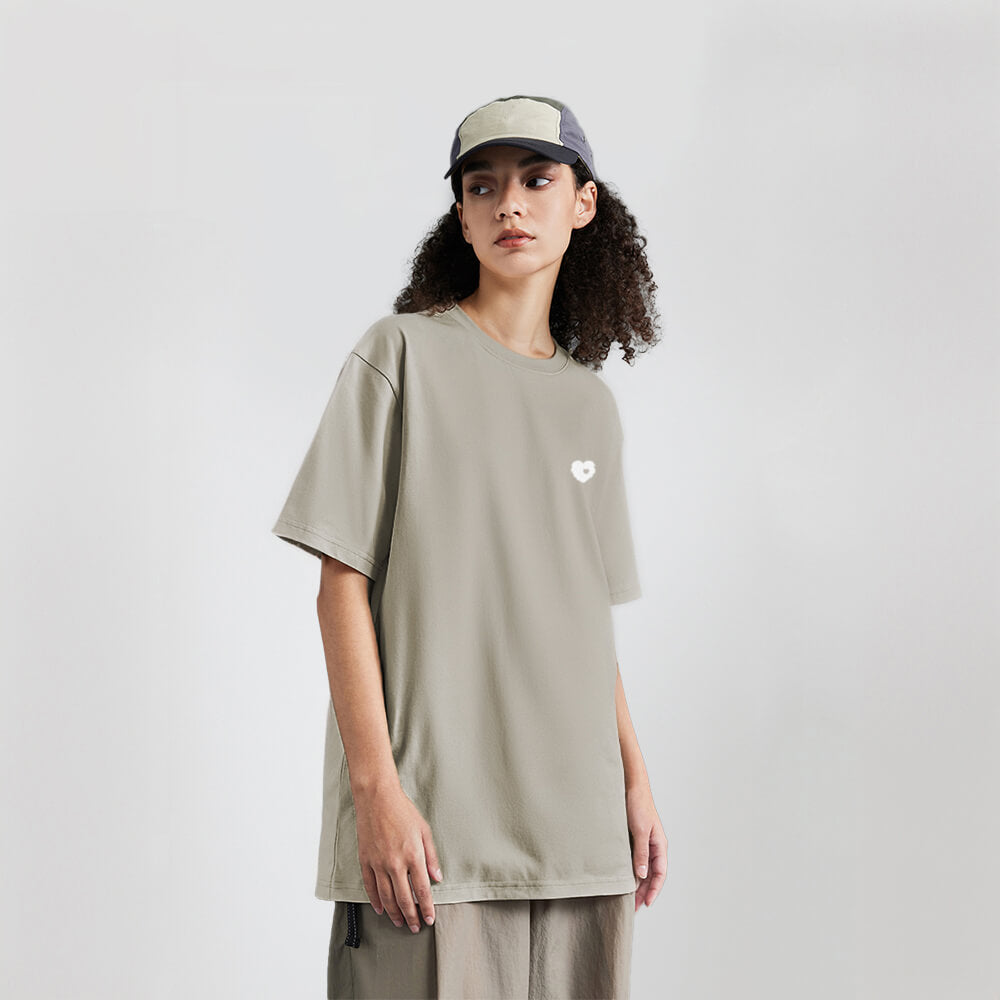 Einfarbiges, leichtes, kühlendes, gegen Tierhaare resistentes Unisex-T-Shirt