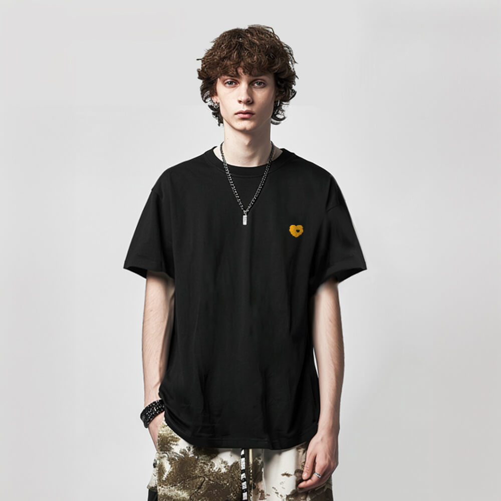 Einfarbiges, leichtes, kühlendes, gegen Tierhaare resistentes Unisex-T-Shirt