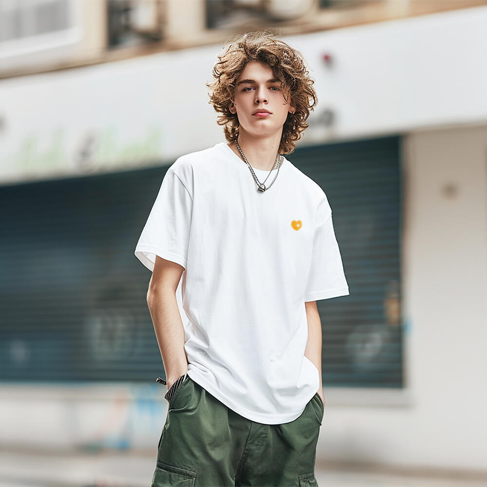 Einfarbiges, leichtes, kühlendes, gegen Tierhaare resistentes Unisex-T-Shirt