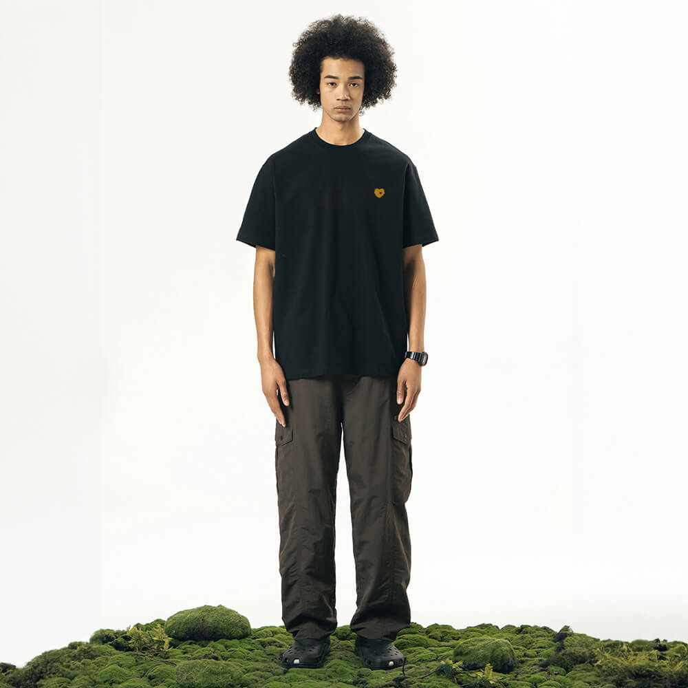 Einfarbiges, leichtes, kühlendes, gegen Tierhaare resistentes Unisex-T-Shirt