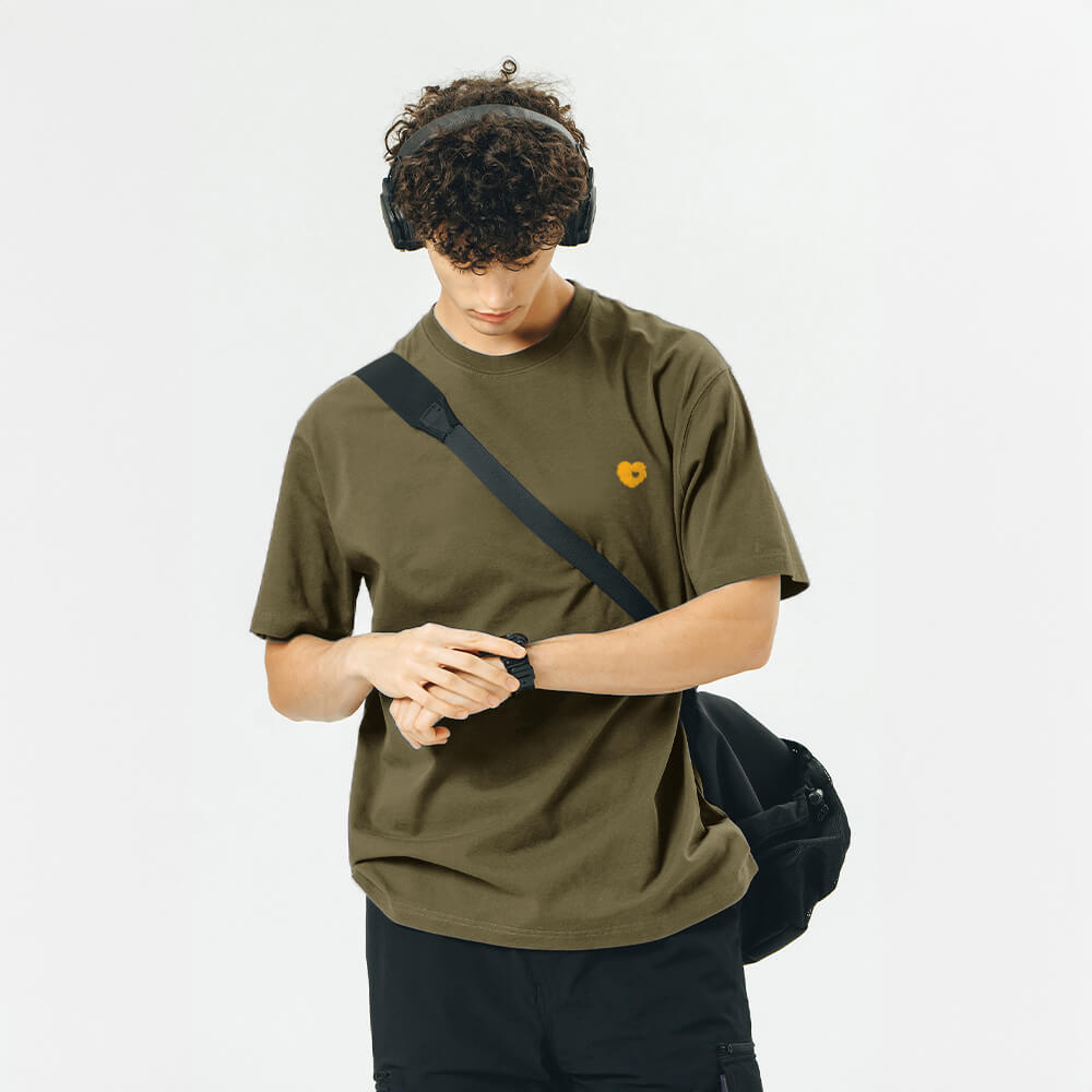 Einfarbiges, leichtes, kühlendes, gegen Tierhaare resistentes Unisex-T-Shirt