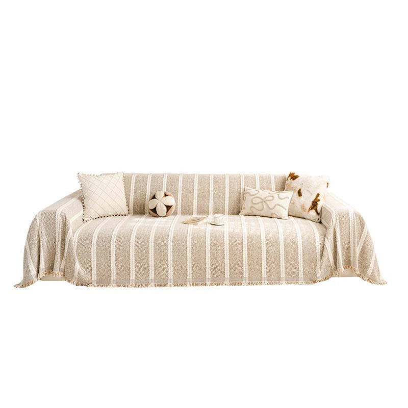 Large Herringbone Chenille Thickened Scratch-Resistant Sofa Protection Couch Cover