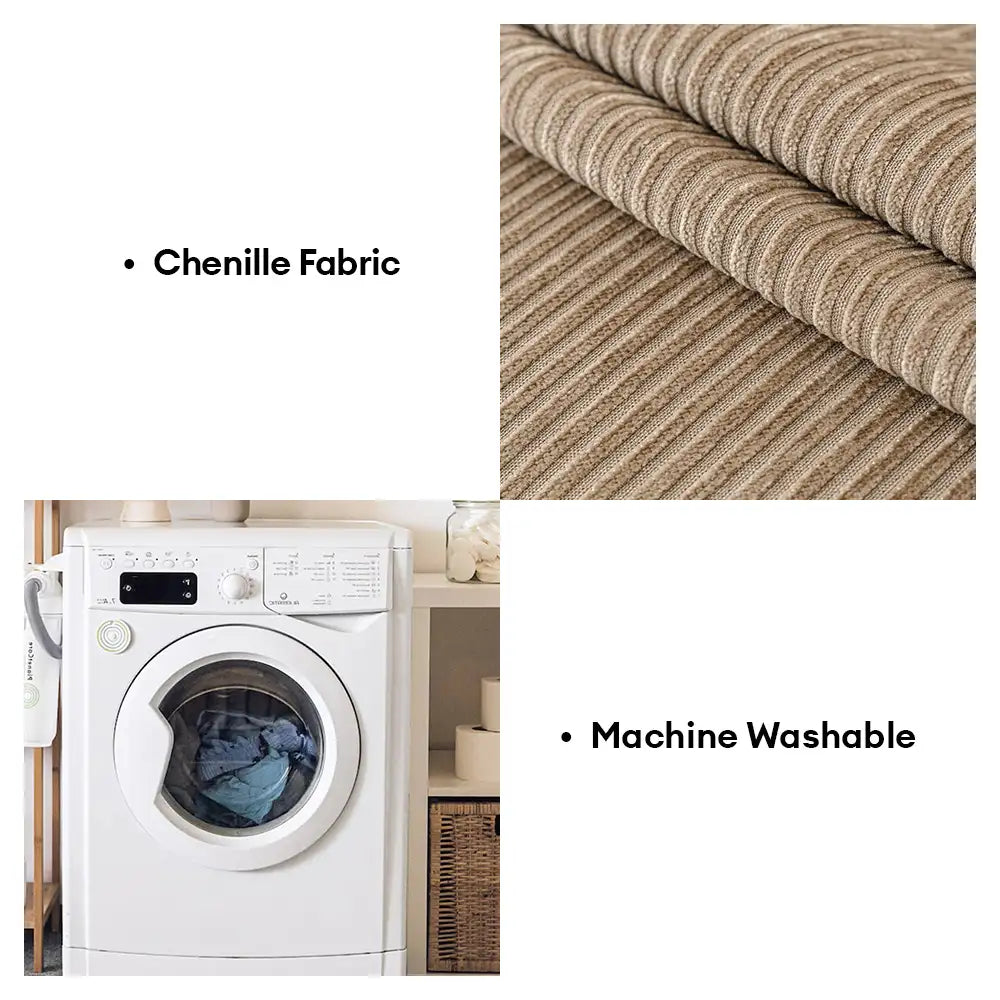 Modern Classic Scratch-Resistant Chenille Sofa Blanket Washable Couch Cover